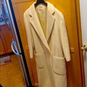 Classic 100% Wool •Cream• DoubleBreasted Coat
